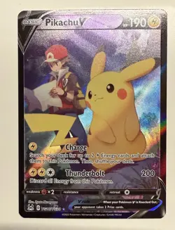 Pikachu V TG16/TG30 Pokemon TCG Lost Origin Trainer Gallery NM/M - Image 1