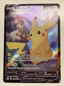 Pikachu V TG16/TG30 Pokemon TCG Lost Origin Trainer Gallery NM/M - Image 2