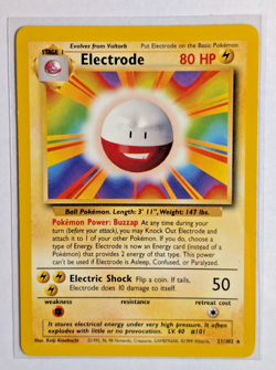 Pokemon: Electrode #21/102 Rare Base Set WOTC 1999 Non-holo Vintage - LP - Image 1
