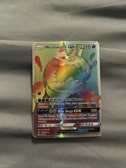 Wishiwashi GX 151/145 Pokemon Guardians Rising 2017 Rainbow Secret NM/M - Image 1