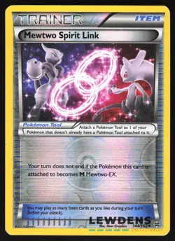 Mewtwo Spirit Link - 144/162 - Reverse Holo Uncommon XY Breakthrough Pokemon MP - Image 1