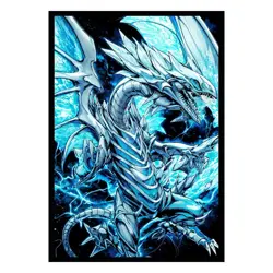 ArtDuel Yugioh Card Sleeves - White Dragon - 50ct Blue - Image 2
