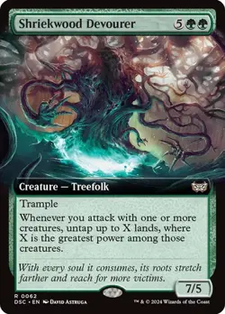 MTG Shriekwood Devourer (Extended Art) - Commander: Duskmourn: House of Horror - Image 1