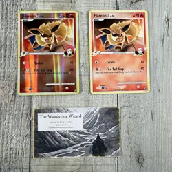 Pokemon Card - Flareon E4 Rising Rivals 60/111 Reverse Holo Mod Played Both - Image 1