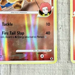 Pokemon Card - Flareon E4 Rising Rivals 60/111 Reverse Holo Mod Played Both - Image 5
