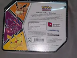 POKEMON SWSH V POWERS TINS SET - PIKACHU V, EEVEE V, & ETERNATUS V - Image 2