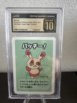 Pokemon Playing Card Spinda CGC 10 Gem Mint, Old Maid: Super High Tension, 2023 - Image 1