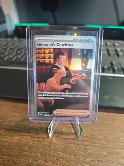 Giovanni's Charisma - 204/165 - 151 Special Illustration Rare NM 2023 - Pokemon - Image 1