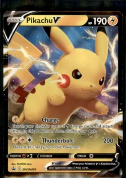 Pokemon Pikachu V SWSH: Sword & Shield Promo Cards #SWSH061 - Image 1