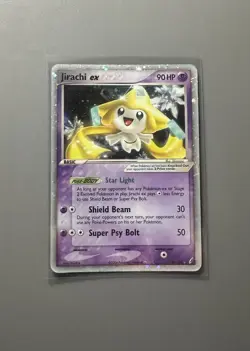 2006 Pokemon TCG Card Jirachi ex 94/100 EX Crystal Guardians Ultra Rare MP - Image 1