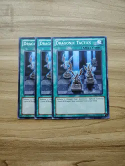 Yu-Gi-Oh! - Dragonic Tactics - 3X - Full Playset Of Common Cards - Image 1
