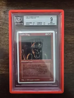 MTG Goblin King 1994 Summer / Edgar Edition Regular Rare Graded BGS 9 Mint - Image 1
