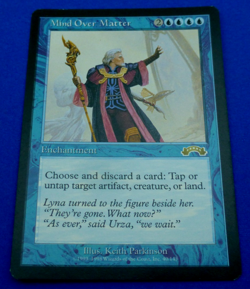 Mind Over Matter Exodus MTG LP Light Play Commander EDH Legacy Reserved List - Image 1