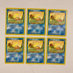 6x Pokemon TCG Swinub 84/105 Neo Destiny card - Image 1