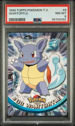 1999 Topps Pokemon Tv #8 Wartortle PSA 8 - Image 1
