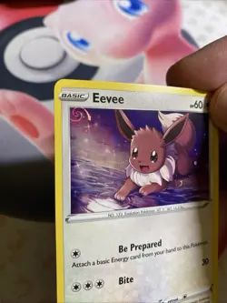Pokemon Eevee SWSH127 Black Star Promo Cosmos Holo Super Rare Double Swirl + HD - Image 2