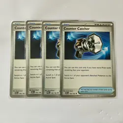 4x Counter Catcher 160/182 x4 - Paradox Rift - Pokemon TCG - Playset NM - Image 1