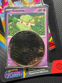 Phantasmal Flames Checklane Blister Cottonee Promo Pokemon TCG English Sealed - Image 3