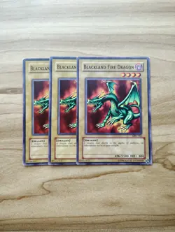 Yu-Gi-Oh! - BlackLand Fire Dragon 3X - Full Playset - Image 1