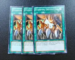 Yu-Gi-Oh - Stamping Destruction - Full Playset X3 - Image 1
