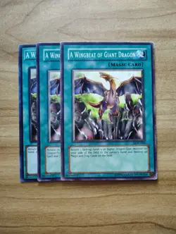Yu-Gi-Oh! - A Wingbeat Of Giant Dragon 3X - Full Playset - Image 1