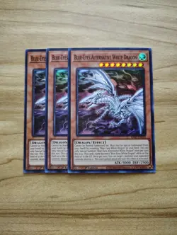 Yu-Gi-Oh! - Blue-Eyes Alternative White Dragon 3X - Full Playset - Super Rare - Image 1