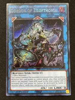 Gorgon of Zilofthonia DUAD-EN050 Secret Rare Duelist's Advance NM 1st Ed YUGIOH - Image 1