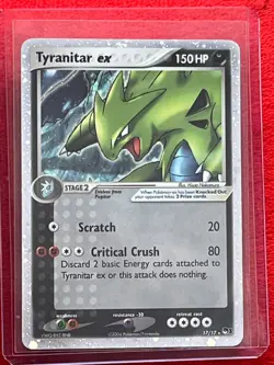 Pokemon TCG Tyranitar EX 17/17 Pop Series 1 Ultra Rare Holo Card #17/17 NM - Image 4
