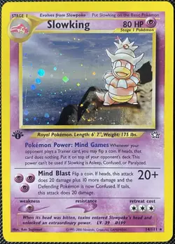 Slowking 14/111 Neo Genesis Holo 1st Edition - Pokemon Card - Image 1