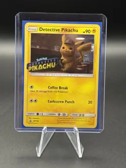 Pokemon TCG Sun & Moon Black Star DVD Promo Detective Pikachu Holo SM190 - Image 3