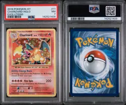 Pokemon Evolutions Charizard 11/108 PSA 7 Rare Foil Card XY 2016 Reverse Holo - Image 3