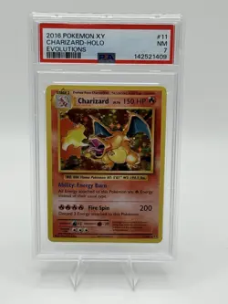 Pokemon Evolutions Charizard 11/108 PSA 7 Rare Foil Card XY 2016 Reverse Holo - Image 4
