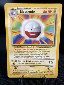 Electrode - Base Set - 21/102 - Rare - Pokemon Card - LP - Image 1