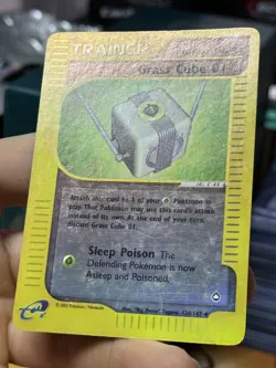 Grass Cube 01 124/147 Aquapolis 2002 Reverse Holo e-Series Pokemon Card TCG - Image 5