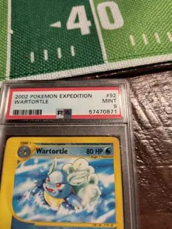 Pokemon Expedition Wartortle #92 NON-HOLO PSA 9 Mint Wotc Tcg Card Graded - Image 2