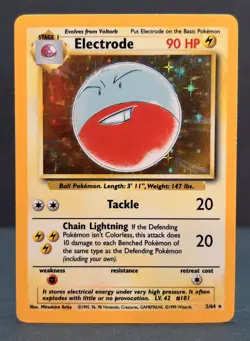 Pokemon Jungle Electrode Holo – Lightly Played LP – No Symbol 2/64 - Image 2