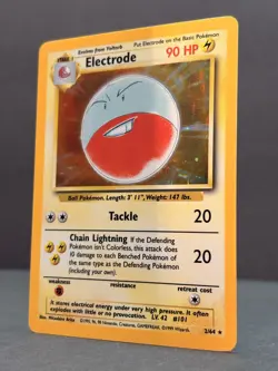 Pokemon Jungle Electrode Holo – Lightly Played LP – No Symbol 2/64 - Image 4