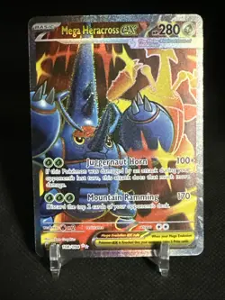Mega Heracross EX 108/094 Me02: Phantasmal Flames Full Art Pokemon TCG - Image 1