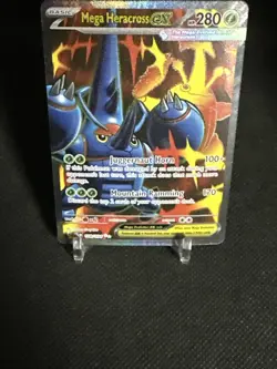 Mega Heracross EX 108/094 Me02: Phantasmal Flames Full Art Pokemon TCG - Image 4
