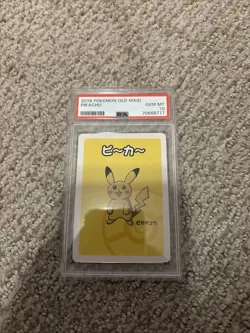 2019 Pokemon Pikachu (JP) - Old Maid - - PSA 10 GEM MINT - Image 1