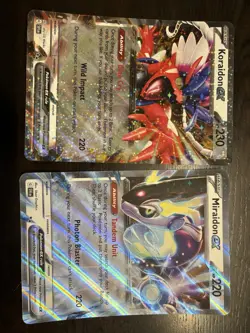 Pokemon TCG Miraidon Ex Koraidon Ex Jumbo Card - Image 1