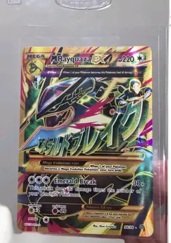 M Rayquaza EX Shiny Full Art Holo Card 98/98 XY-Ancient Origins 2015 Ultra Rare - Image 1