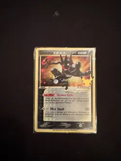 Pokemon TCG Greninja Gold Star SWSH144 Celebrations Black Star Promo Card Sealed - Image 1