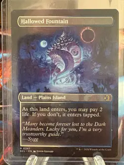 MTG Hallowed Fountain (Borderless)-Lorwyn Eclipsed NM-M - Image 2