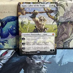 Ajani Caller of the Pride #0357 Borderless Foundations NM - Image 1