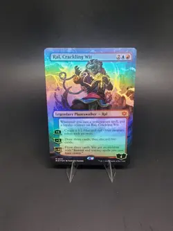 Ral, Crackling Wit (Borderless) Bloomburrow Foil MTG 341 LP - Image 1