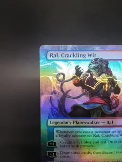 Ral, Crackling Wit (Borderless) Bloomburrow Foil MTG 341 LP - Image 2