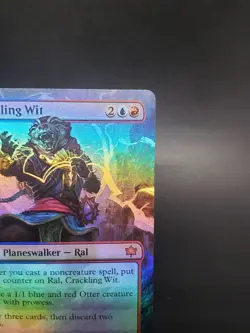 Ral, Crackling Wit (Borderless) Bloomburrow Foil MTG 341 LP - Image 3