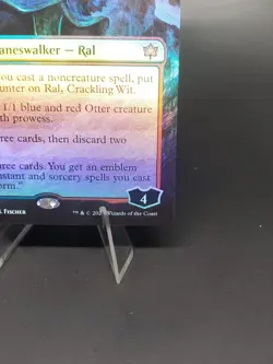 Ral, Crackling Wit (Borderless) Bloomburrow Foil MTG 341 LP - Image 5