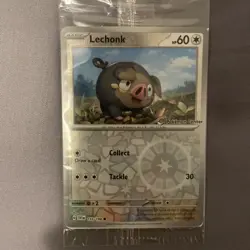 Lechonk POKEMON CENTER Stamp 155/198 Reverse Holo Sealed Promo - Image 1